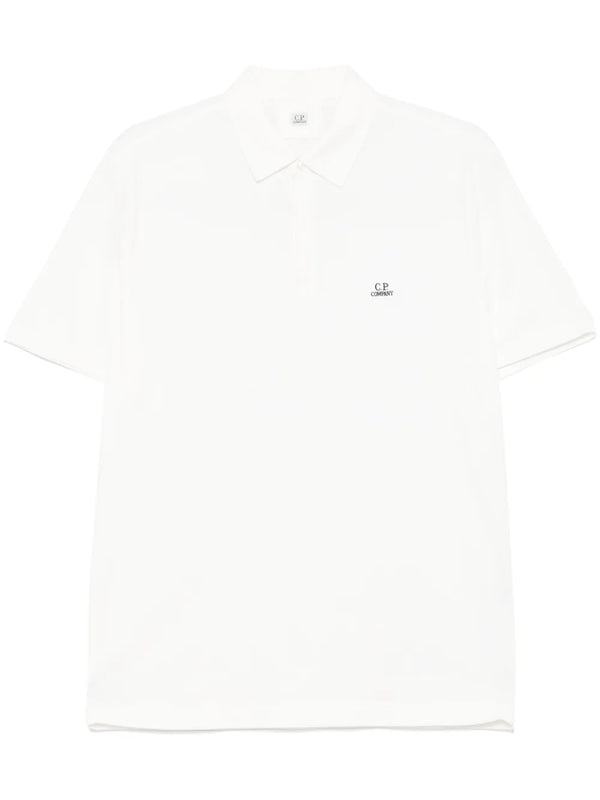logo-patch polo shirt