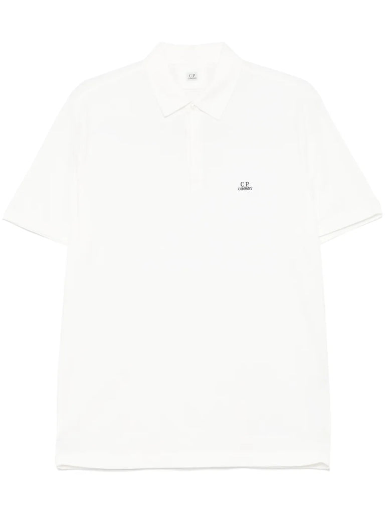 logo-patch polo shirt