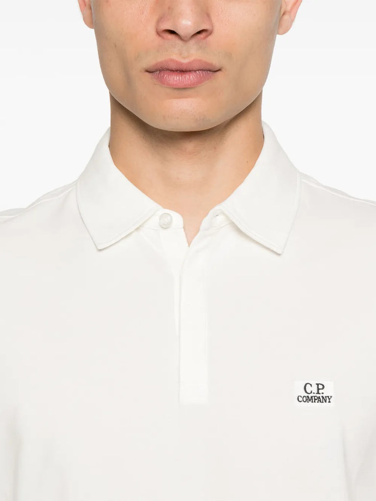 logo-patch polo shirt