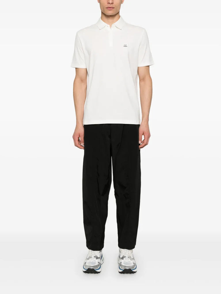 logo-patch polo shirt