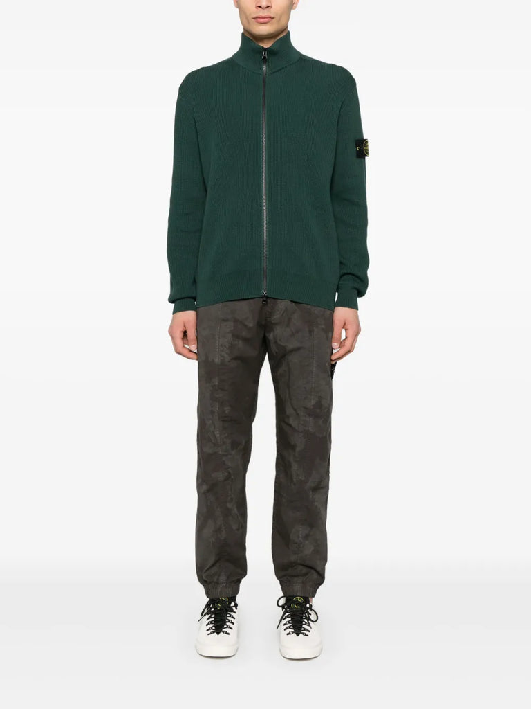 Compass-badge sweater