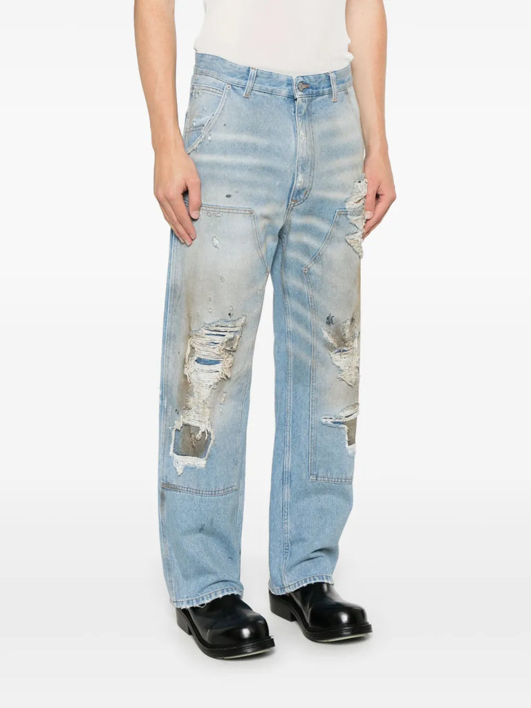 distressed jeans