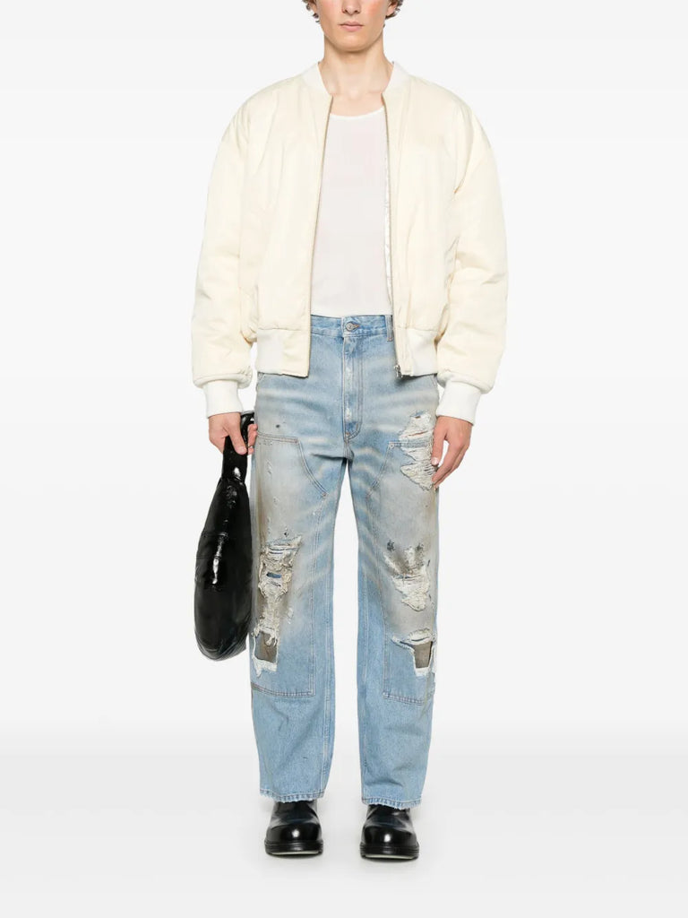distressed jeans