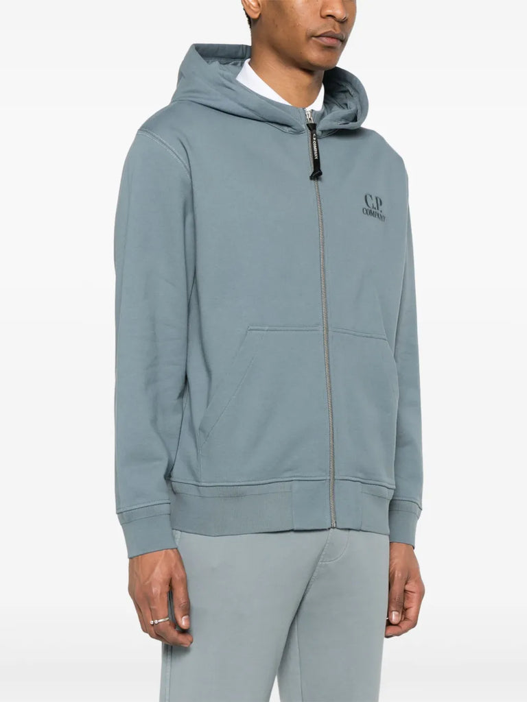 fleece zip-up hoodie