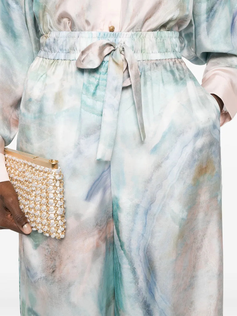The Illuminate wide-leg trousers