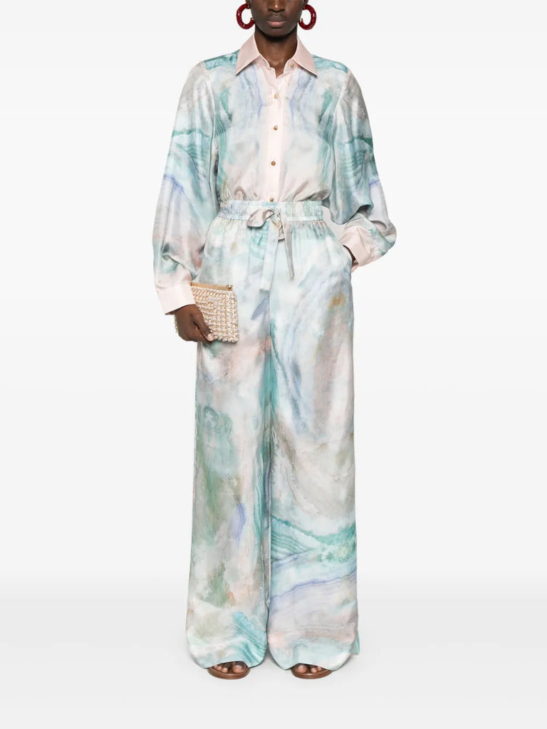 The Illuminate wide-leg trousers
