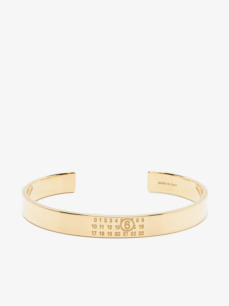 engraved Numeric cuff bracelet