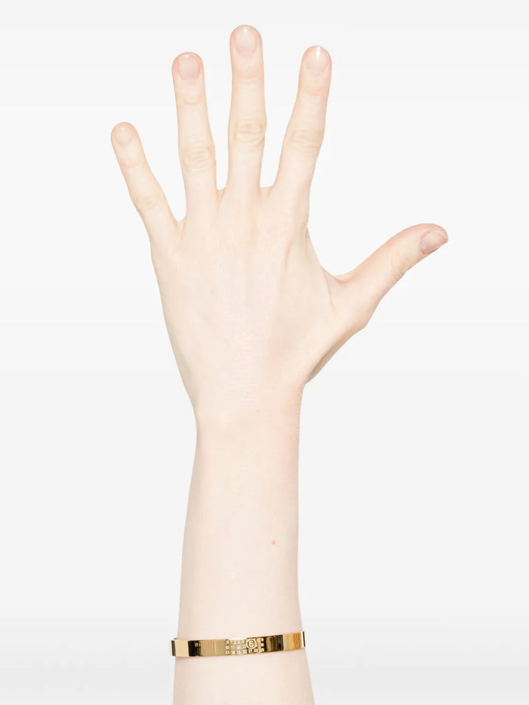 engraved Numeric cuff bracelet