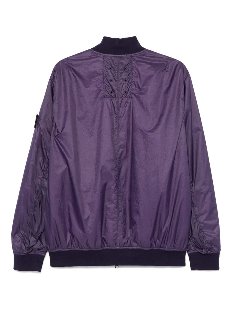 logo-patch bomber jacket