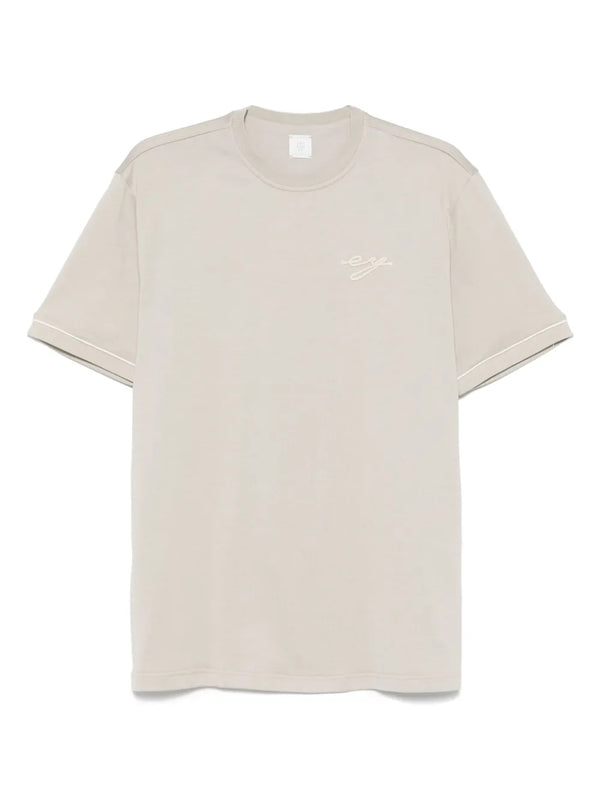 embroidered-logo T-shirt