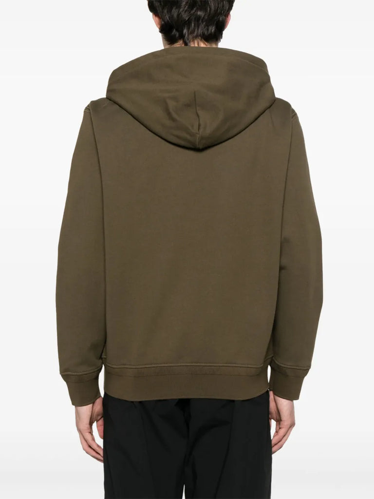 logo-embroidered hoodie