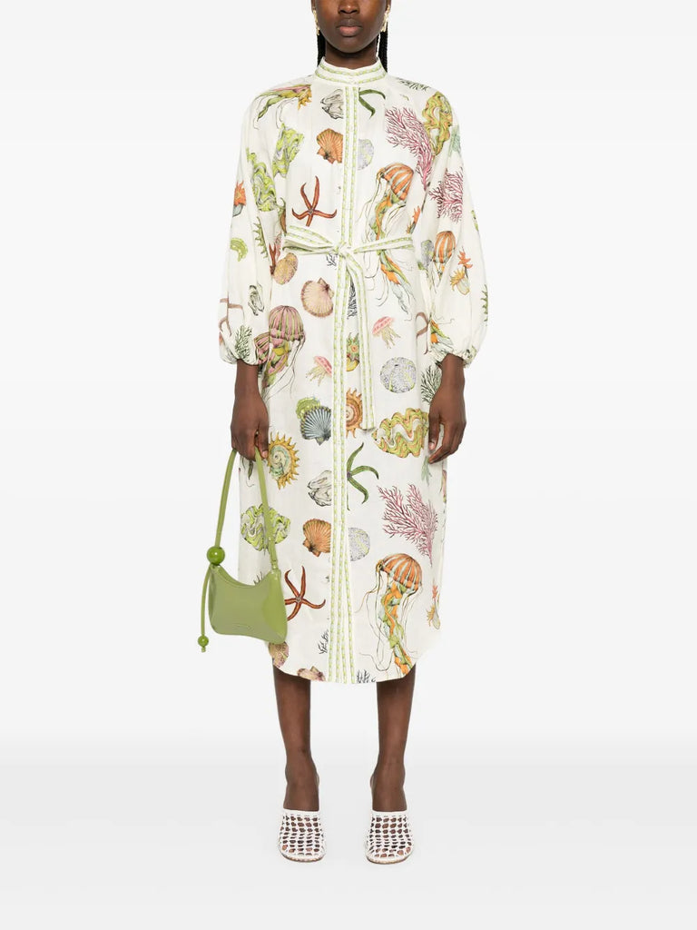 Sea Horse midi dress