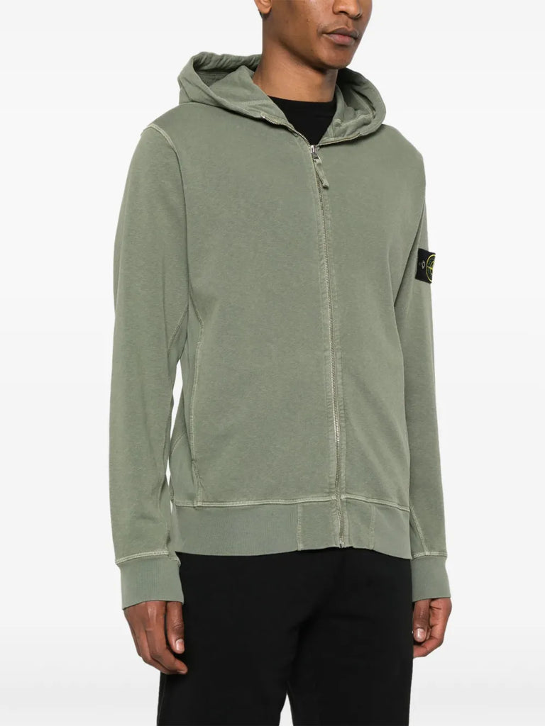 malfilé-cotton fleece hoodie