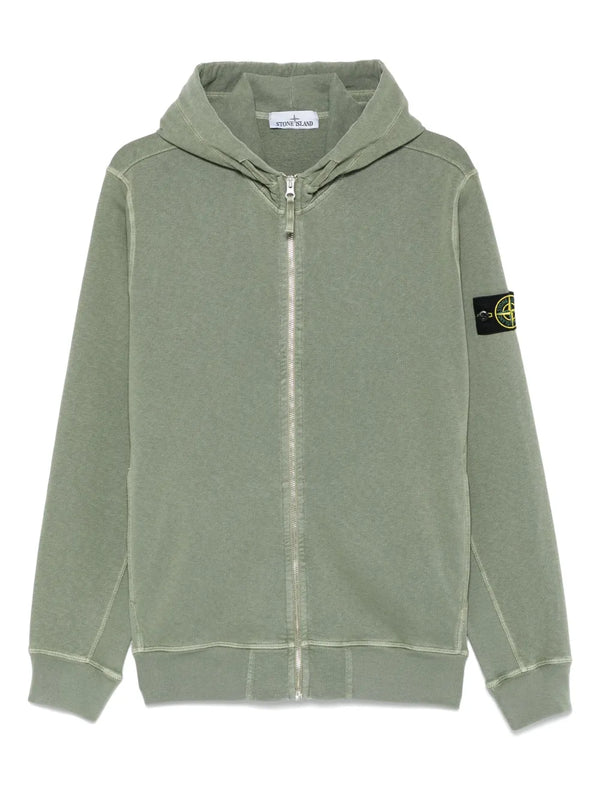 malfilé-cotton fleece hoodie