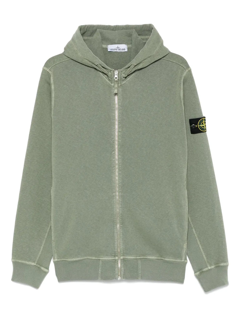 malfilé-cotton fleece hoodie