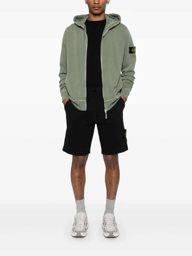 malfilé-cotton fleece hoodie