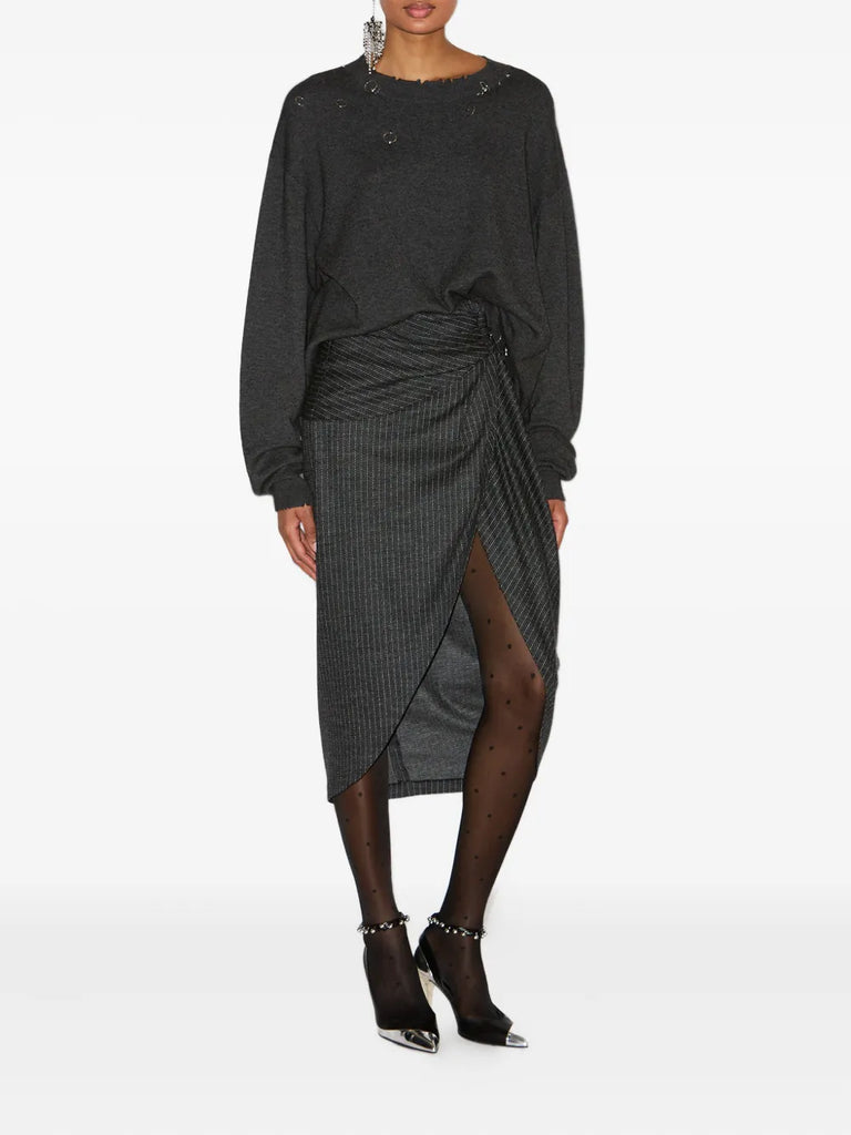ring-embellished pullover
