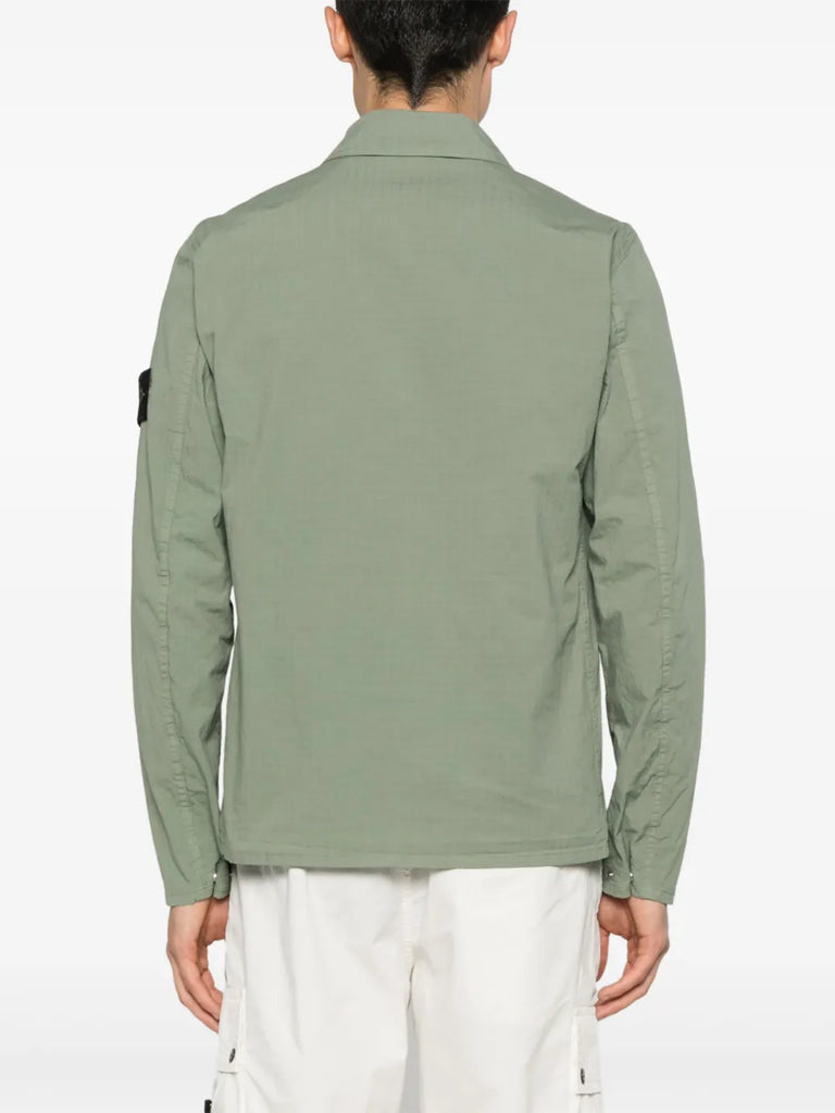 Compass-badge overshirt