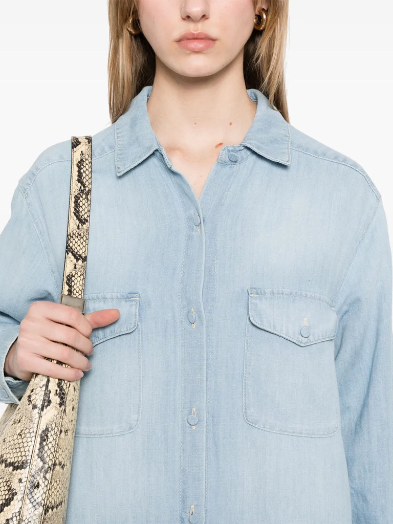 denim maxi dress