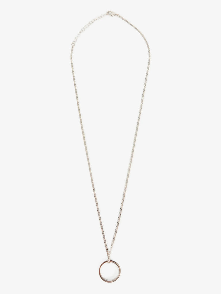 logo ring pendant necklace
