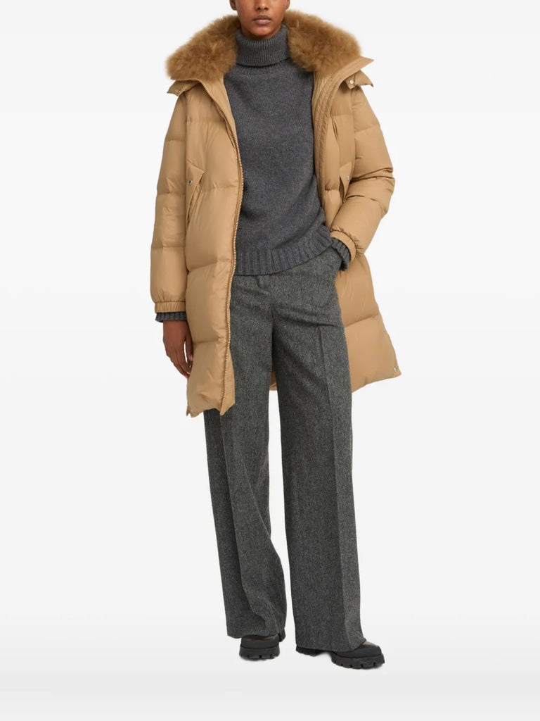 Army padded-design coat