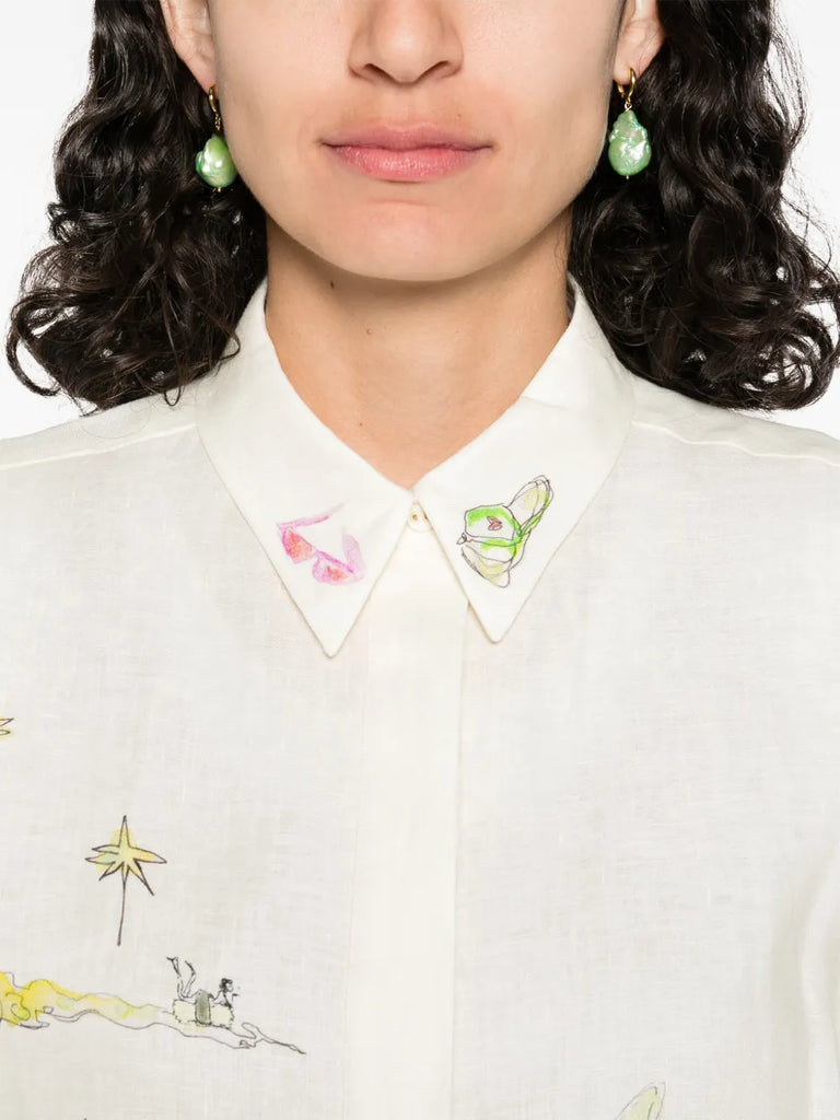 graphic-print shirt