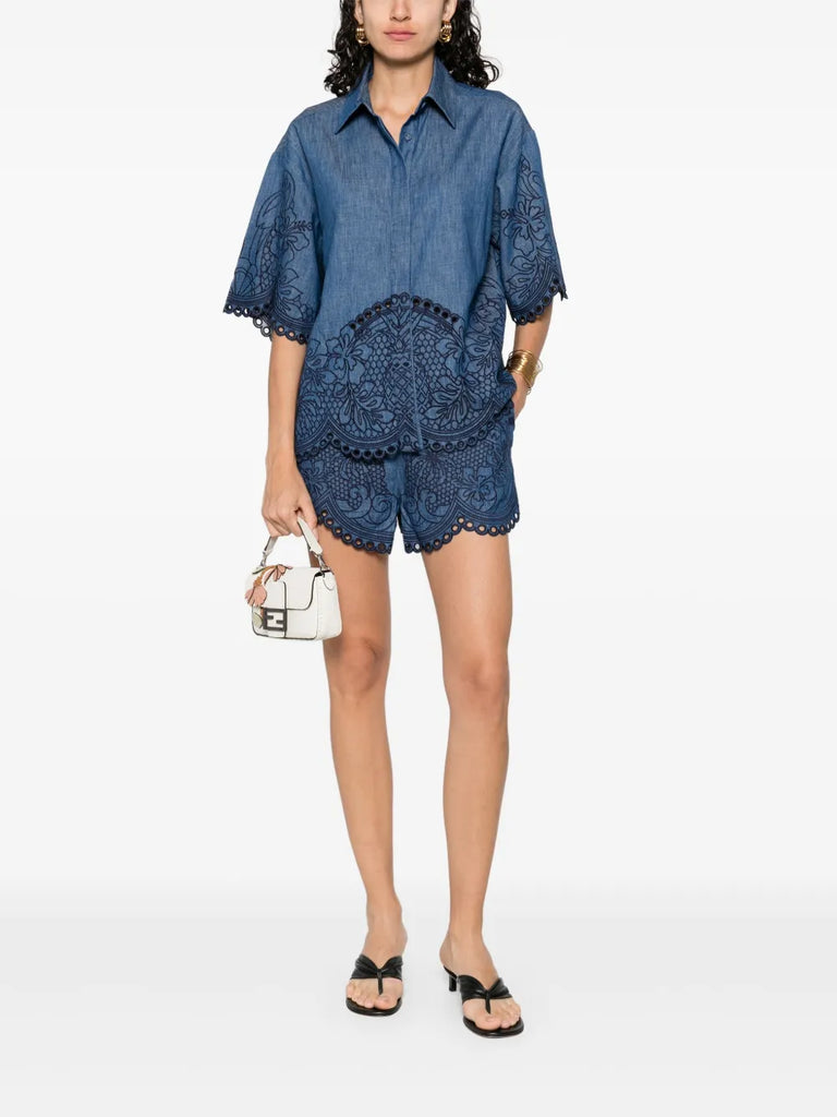 embroidered shirt