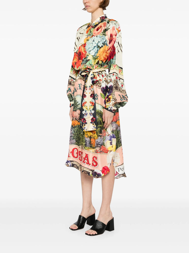 Aromatic Amor midi dress