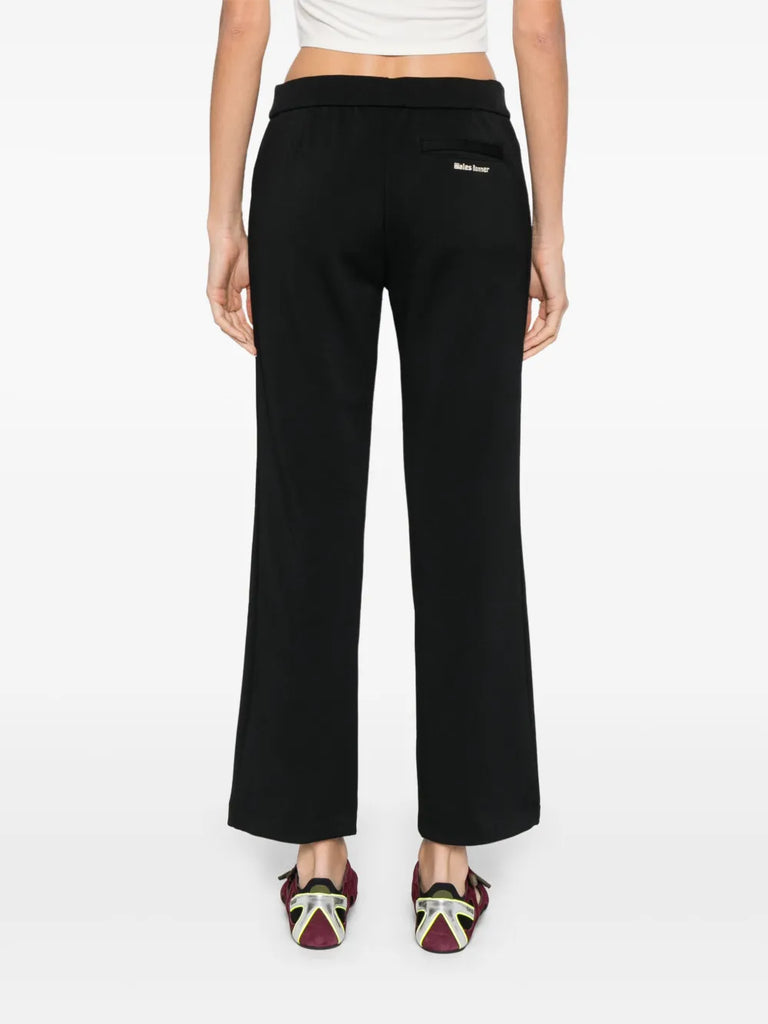 piqué-weave trousers