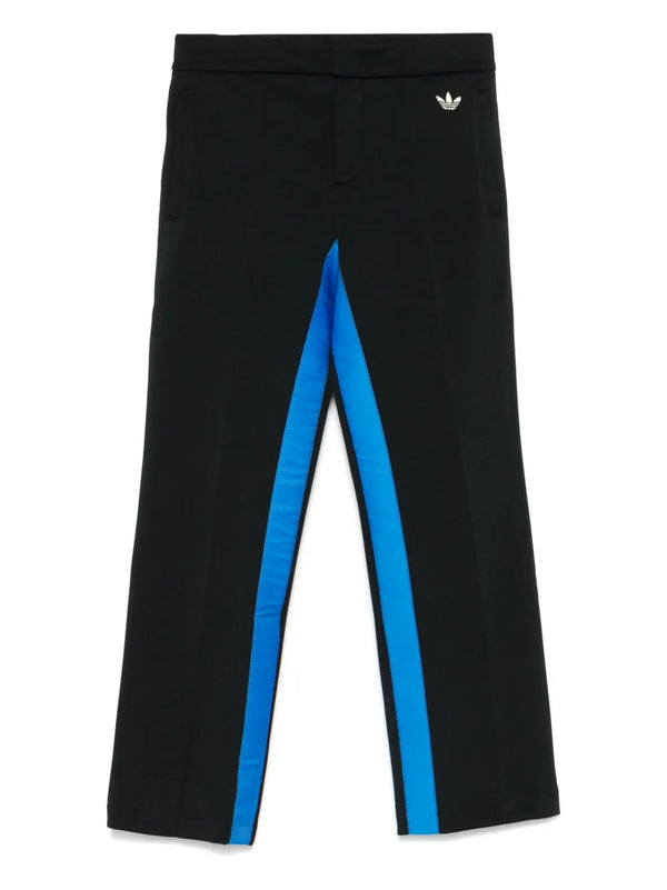 piqué-weave trousers