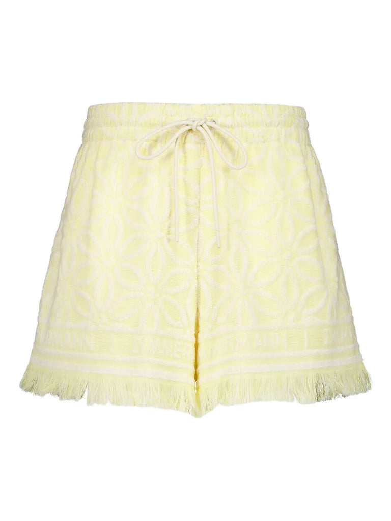 Coco fringed jacquard shorts