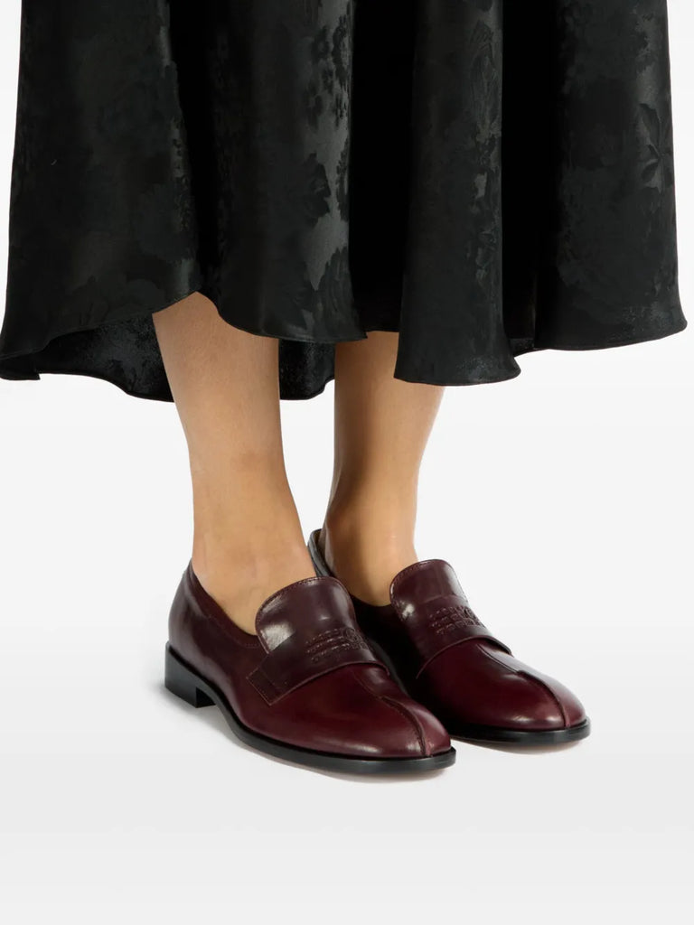 leather loafers