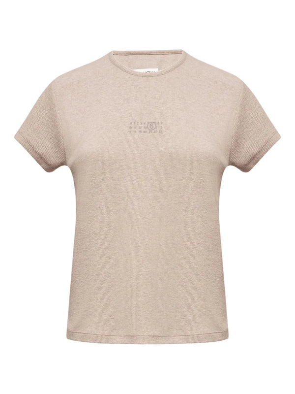 Numbers-print T-shirt