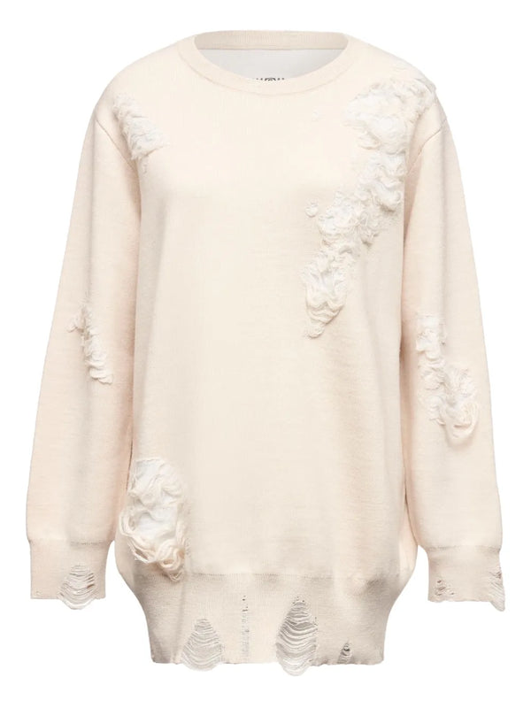 distressed sweatshirt