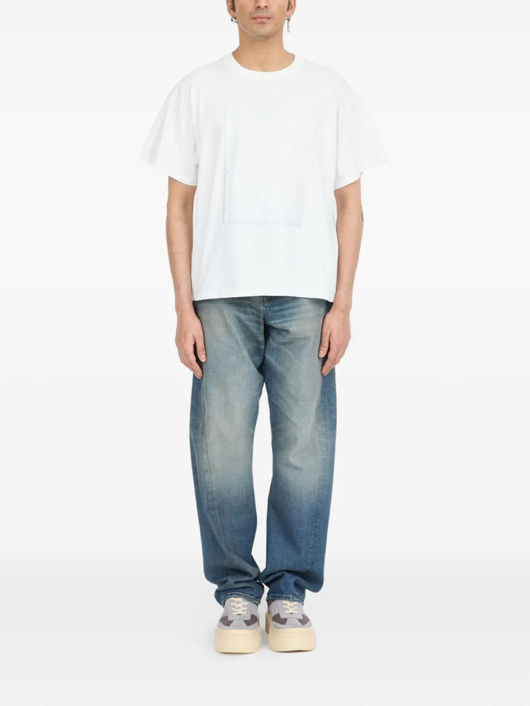graphic-panelled T-shirt