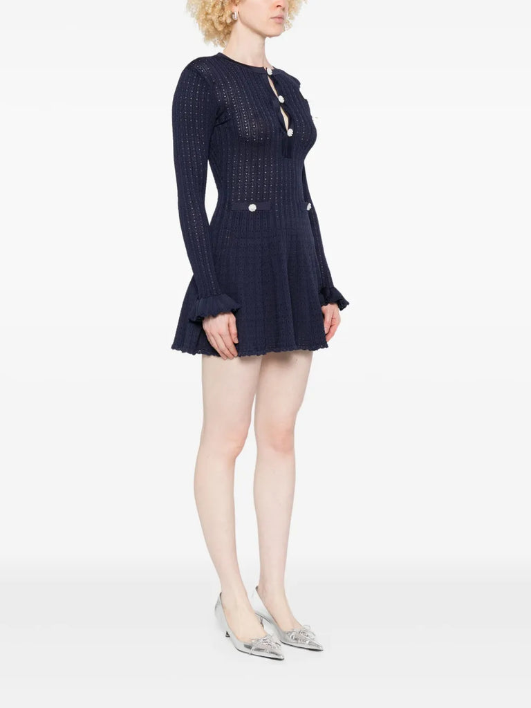crochet-knit dress