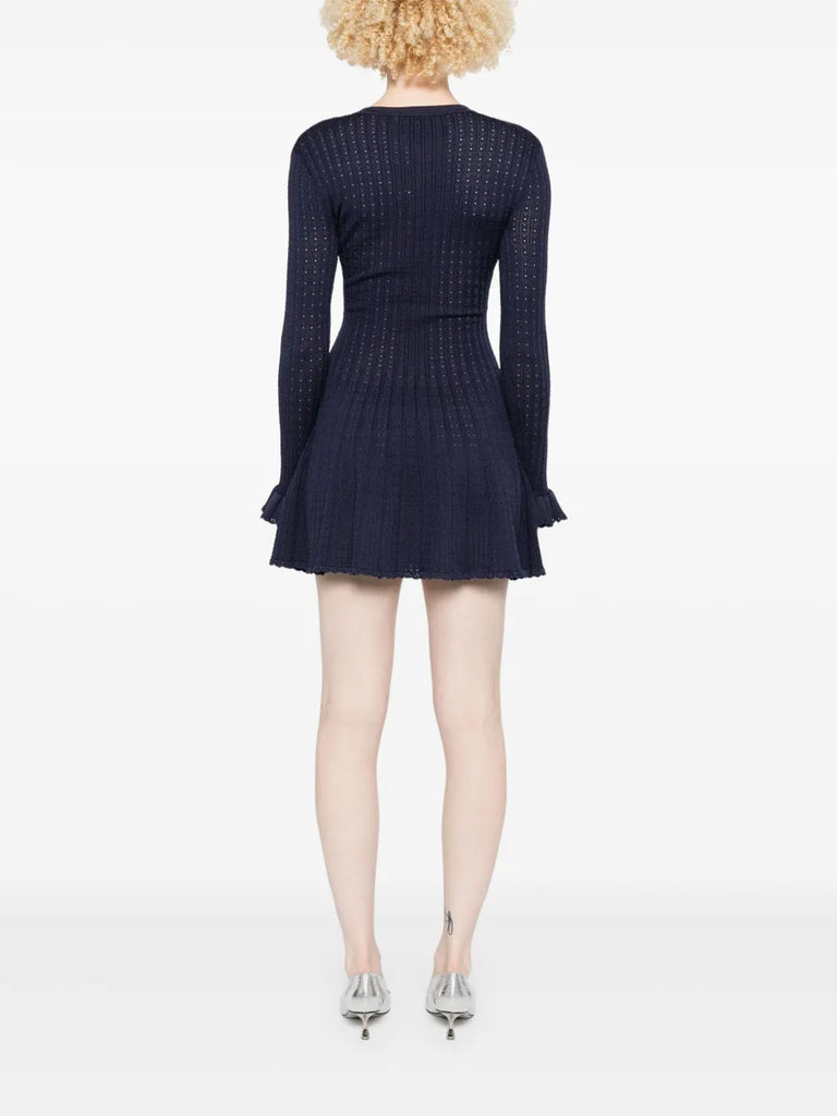 crochet-knit dress
