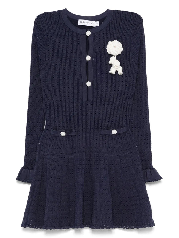 crochet-knit dress