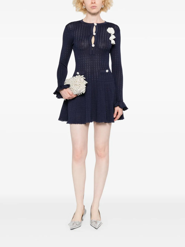 crochet-knit dress