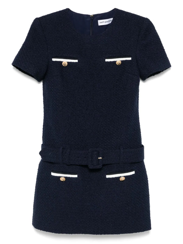 bouclé mini dress