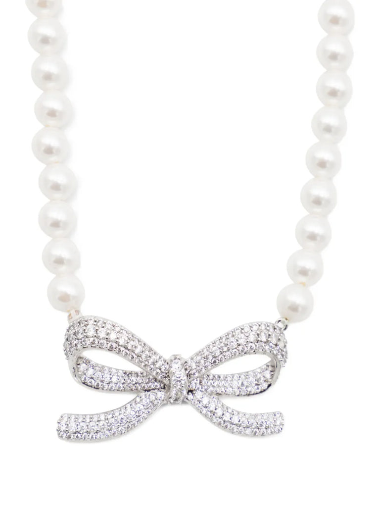 Bow Pearl necklace