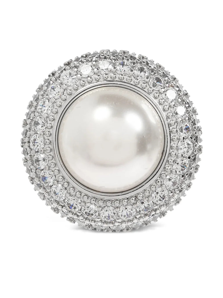 crystal-embellished stud earrings