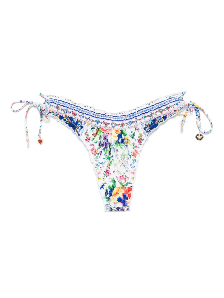 Floral print bikini bottom