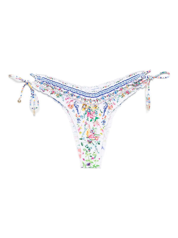 Floral print bikini bottom