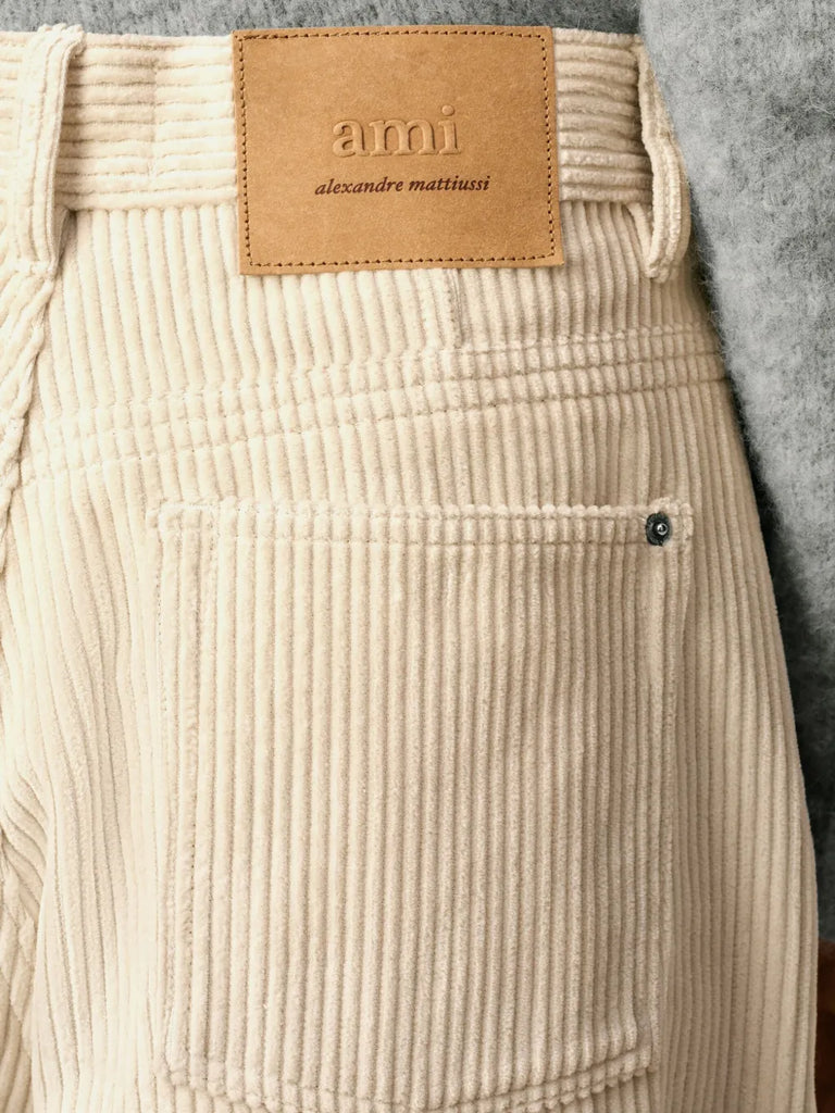 cotton wide-leg trousers