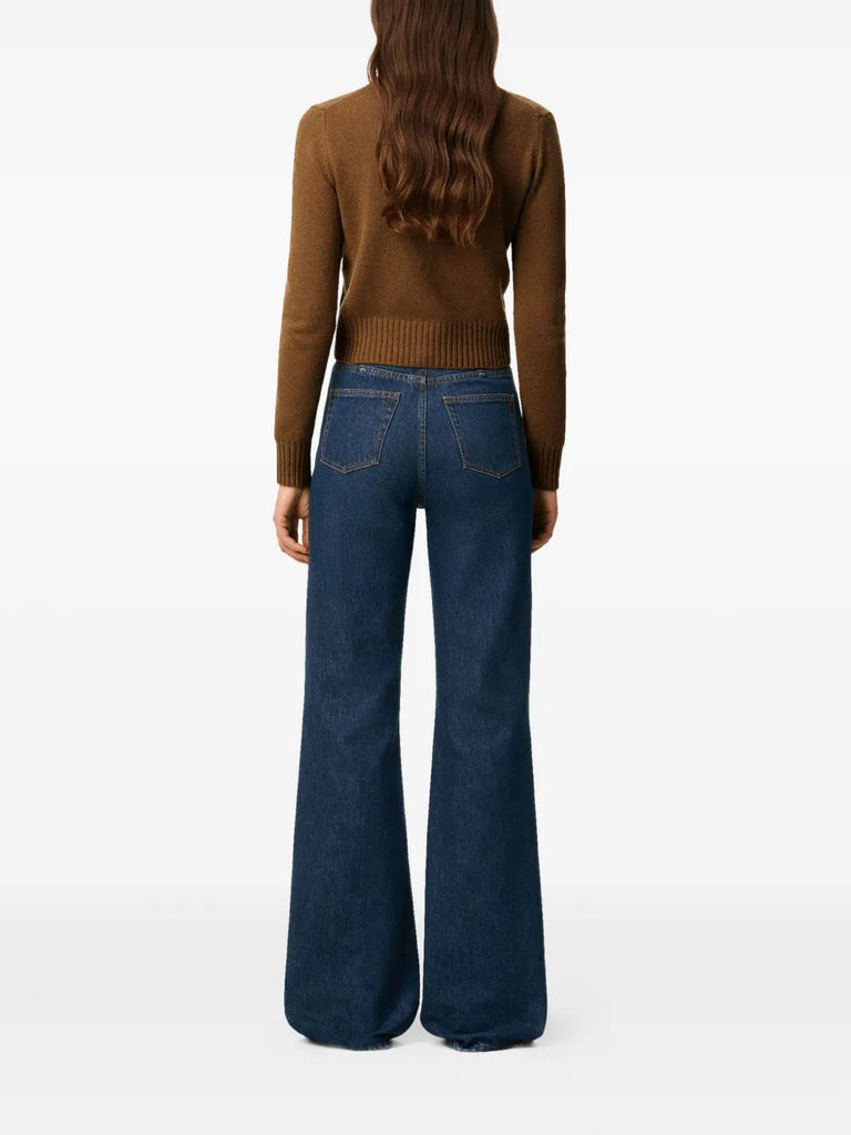 cotton flare fit jeans