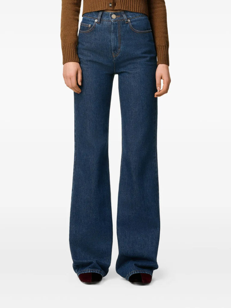 cotton flare fit jeans