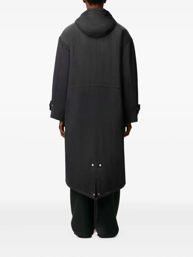 hooded padded parka