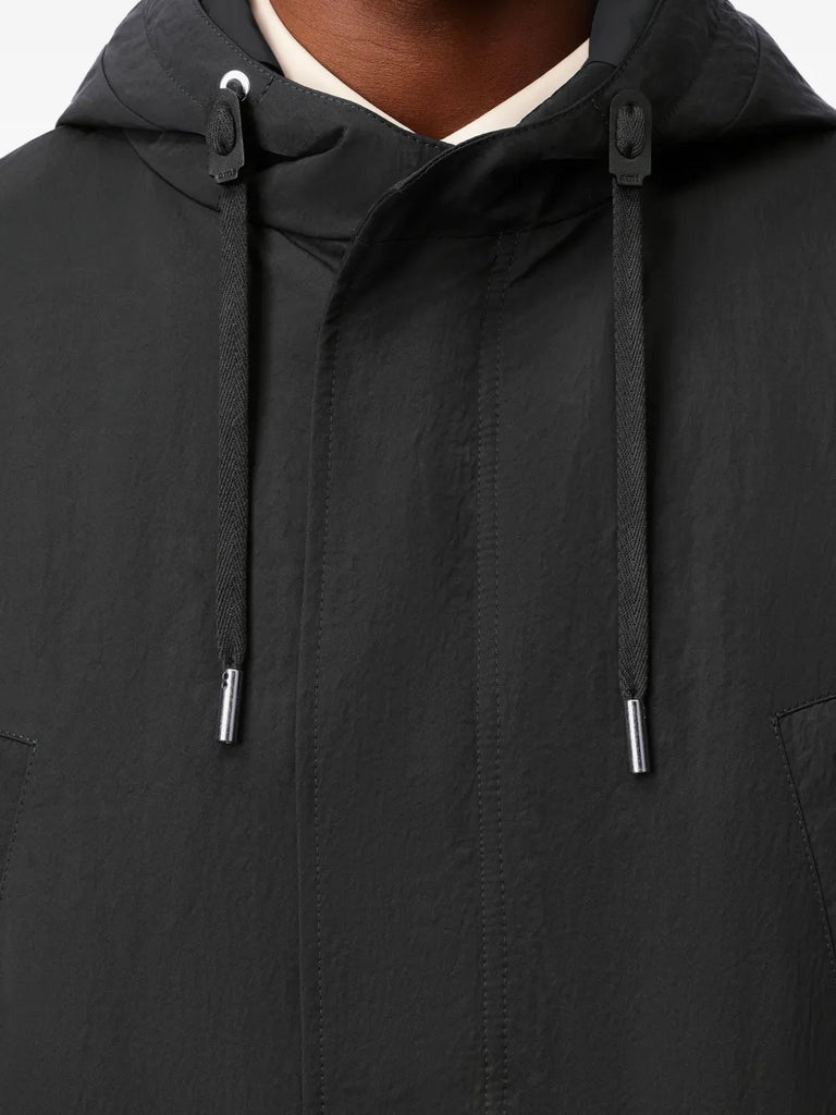 hooded padded parka