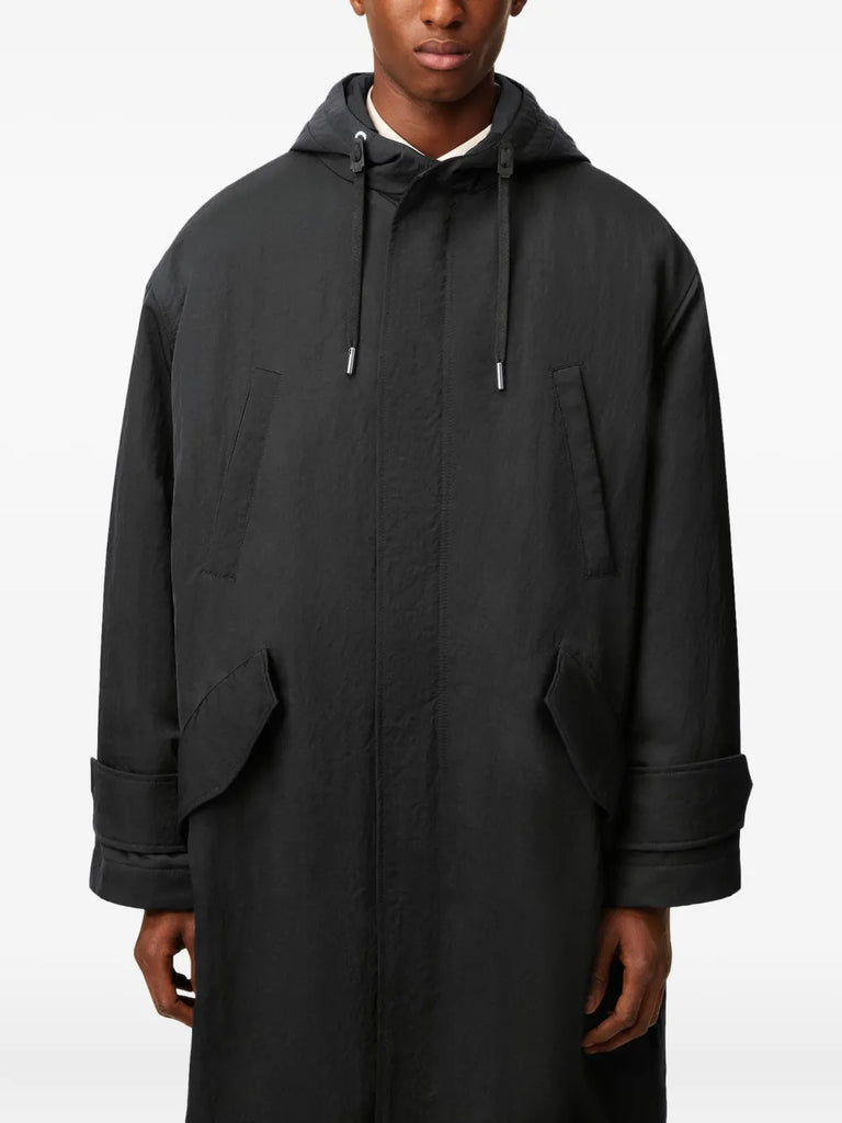hooded padded parka
